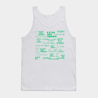 Lean Six Sigma all over design. Tank Top
